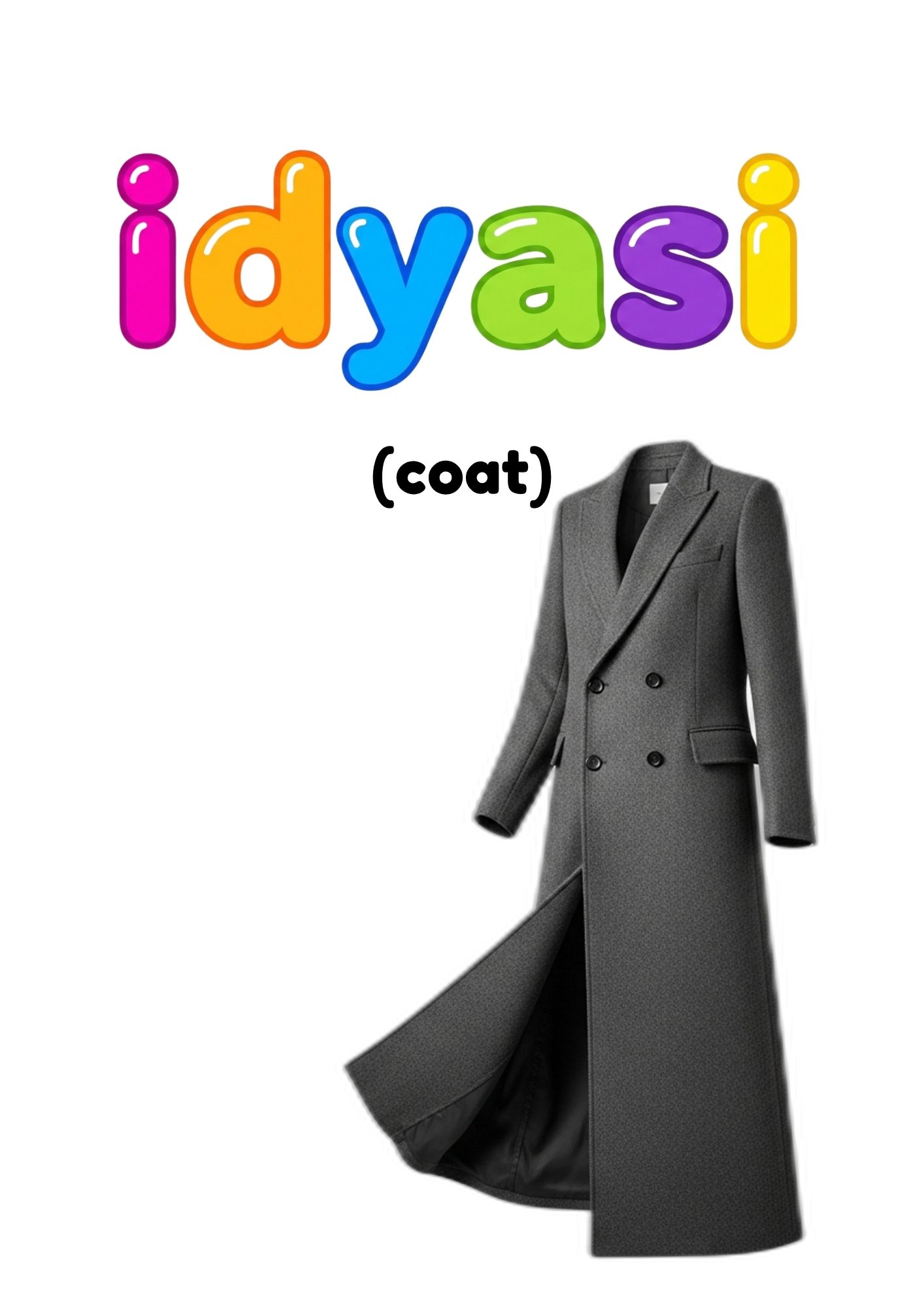Idyasi (coat) — interior page from the Iimpahla Zokunxiba clothing workbook